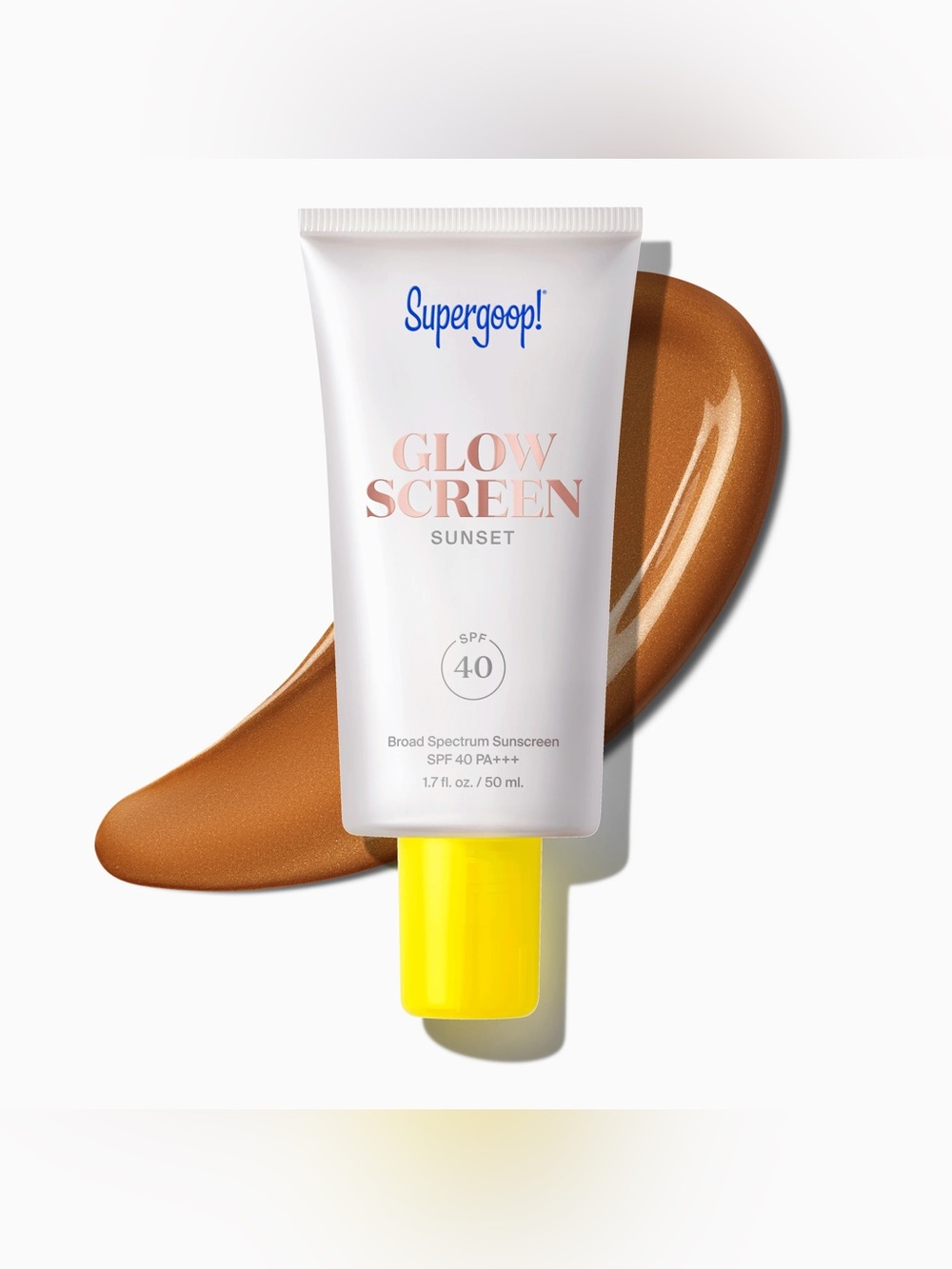 NEW Supergoop! Glow Screen SUNRISE SPF 40 - Radiant Bronze Tint